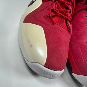 Nike Air Penny Hardaway IV Red Suede Basketball Shoes Men's Size 12